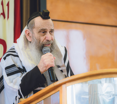 Rabbi Mintz speaking